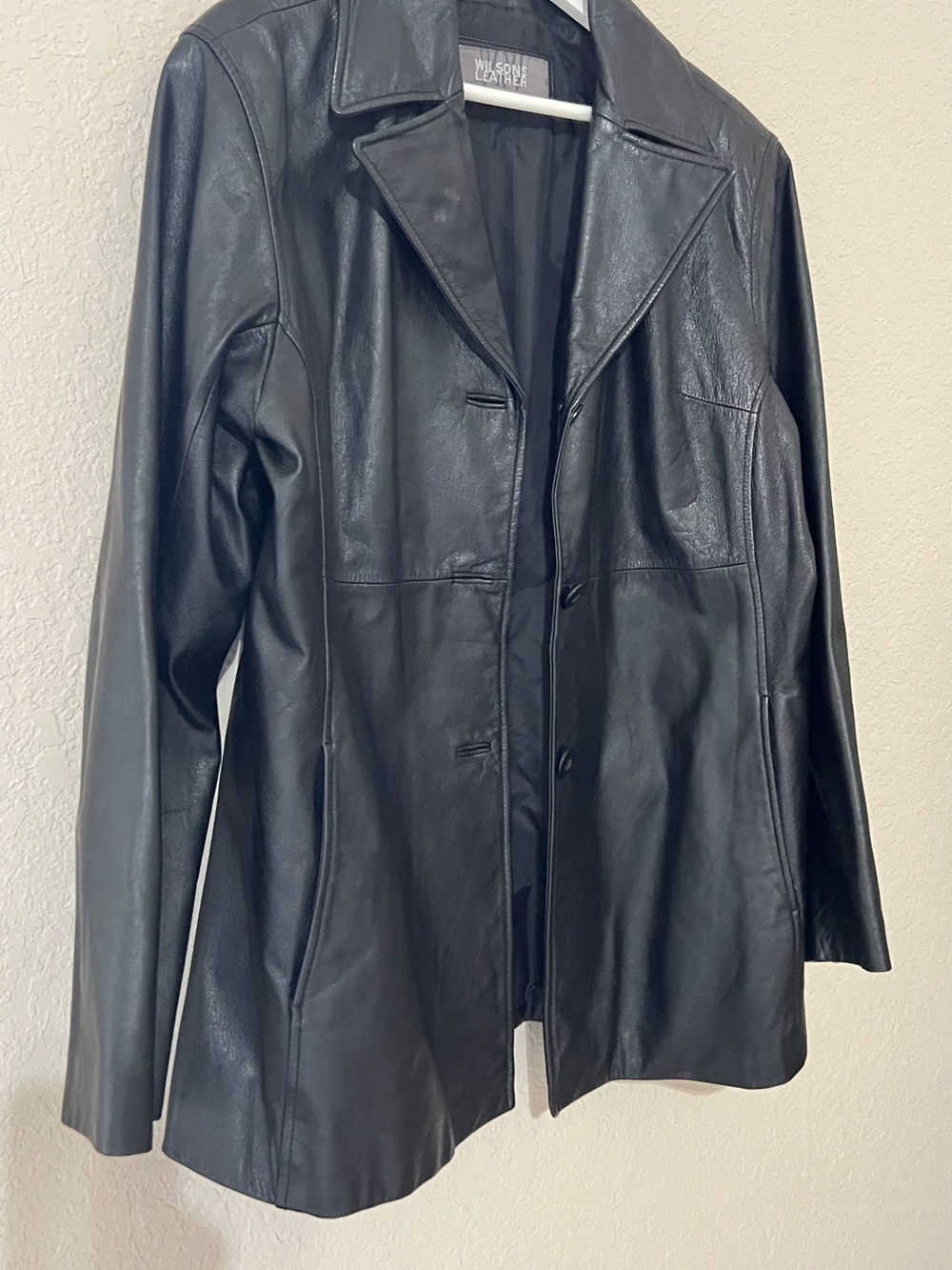 Wilsons Leather Black Leather Blazer Jacket for Women - Picture 3 of 10